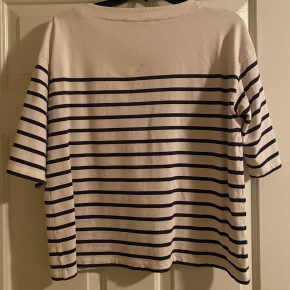 Signature Sailor Stripe Boxy Tee by L.L. Bean - Picture 2 of 3
